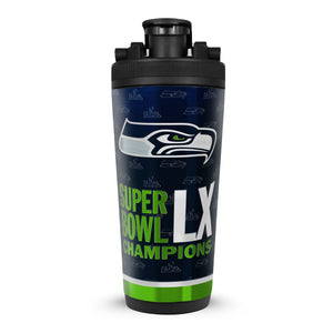 Seattle Seahawks Superbowl LX Champions 26oz Ice Shaker