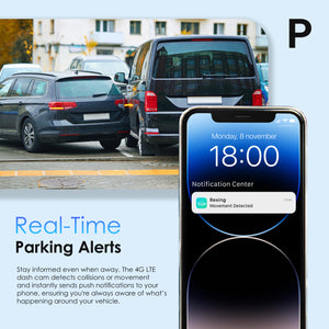 Rexing 4G LTE 2-Channel Dash Cam with GPS – 2.5K Front + 1080p Rear | Real-Time Remote Access & Alerts