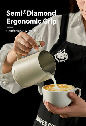 Phantom Precision Latte Art Pitcher – 600ml Narrow Spout for Advanced Patterns