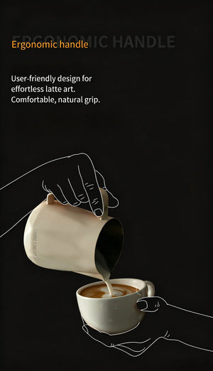 Best Geometric Milk Pitcher for Latte Art - Diamond Faceted 350ml/600ml