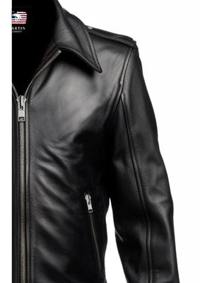 Men’s Vintage Black Leather Jacket – Black Leather Jacket for Men