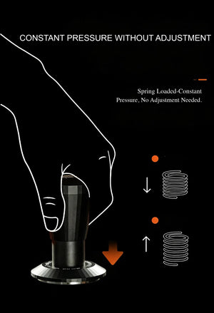 Black Myth Impact Tamper - 30LB Constant Force Spring Espresso Tamper Under $49