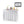 4 Feet Folding Ice Bin Table with Skirt for Camping Picnic Wedding with Ice Bucket-White