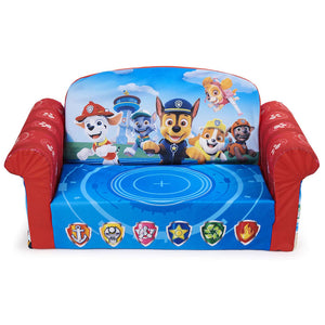 Marshmallow Furniture Kids 2-in-1 Flip Open Foam Compress Sofa Bed, Paw Patrol