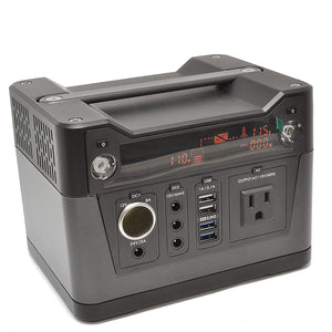 Portable Power Generator Station, 300W Backup Battery Pack UPS Power Supply 110V AC Outlet, QC3.0 USB, 12V/24V DC, LED Flashlight for Travel, Camping, Home, Emergency (PW-300) - TRAPSKI