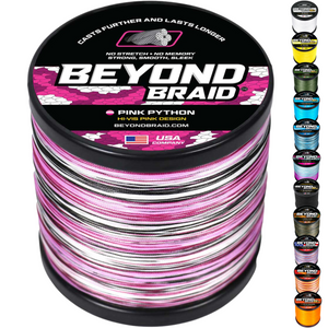 Pink Python Hi-Vis Braid - TRAPSKI