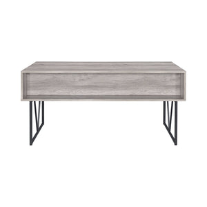 Coaster Home Furniture 4 Drawer Home Office Writing Desk, Grey Driftwood Finish