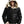 B3 Bomber Hooded Leather Jacket - Black