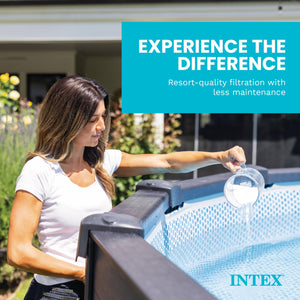 Intex 26661EG Krystal Clear Pool Small and Sleek Saltwater System, 110-120V