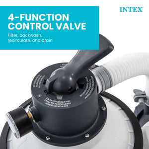Intex 26641EG Krystal Clear Sand Filter Pump for 4,400 Gal Above Ground Pools