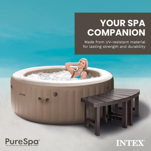 Intex 28514E 2 Medium PureSpa Accessories Benches, Compatible w/ 4 Person Spas