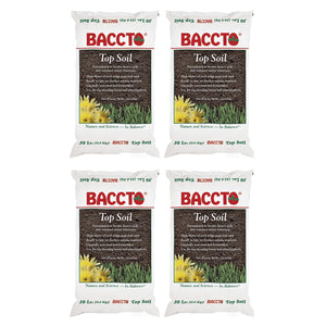 Michigan Peat 1550P Baccto Top Soil with Reed Sedge and Sand, 50 Pounds, 4 Pack
