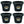Little Giant 12 qt Flexible All-Purpose Rubber Bucket w/ Steel Handle (4 Pack)
