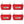 Little Giant 4.5 Quart Heavy Duty Feed Trough Bucket Fence Feeder, Red (4 Pack)