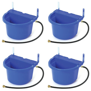 Little Giant 4 Gal Auto Float Controlled Waterer Livestock Water Trough (4 Pack)