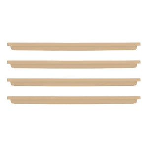 HC Companies Venetian 23.5 In Rectangular Flower Box Saucers, Sandstone (4 Pack)