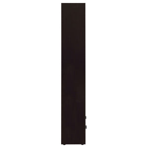 Maureen - 5 Shelf Bookcase With Drawer - Cappuccino