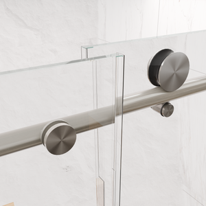 56-60"W x 76"H Frameless Sliding Shower Door