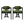 Stylish Indoor Upholstered Wood Dining Chair Set of 2