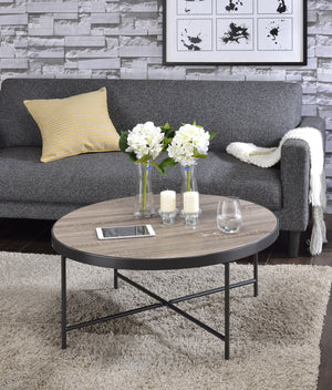 Bage Weathered Round Coffee Table