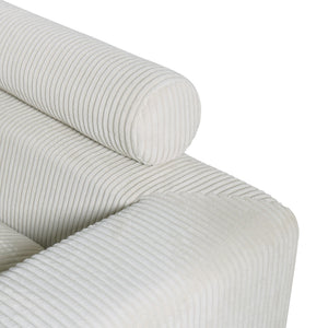 4 Seater Oversized Sectional Sofa With 2 Ottoman And 2 Pillows