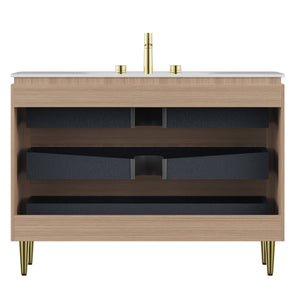 Amara 48'' Bathroom Vanity & Sink with Carrara Finish