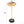 Adjustable Pedestal Side Table For Living Room - Gold / Black