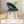 Velvet Fabric Dining Chair with Curved Backrest and Golden Metal Legs