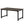 Large Computer Desk With Steel Frame for Home Office Workstation