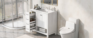 36" Bathroom Vanity with Sink Top and Storage Cabinet