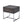 Iban End Table - Gray Oak / Chrome