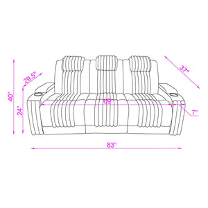 Duran - Power Reclining Sofa With Power Headrest
