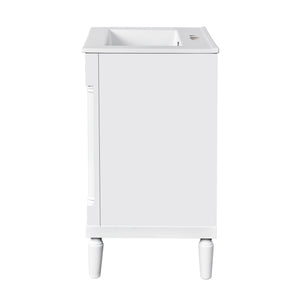 Bathroom Vanity With Top Sink, 2 Tier Storage Cabinet