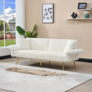 Luxury Foldable Double Sofa Bed With Folding Armrests