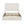 Canter Tall Headboard Upholstered Bed in Pearl White Chenille, Queen Size