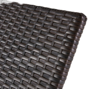 Kauai Modern Style PE Wicker Chaise Lounge - Brown Multi