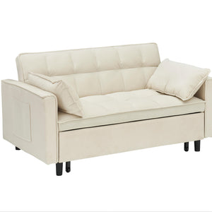 Sofa Bed With Pockets, 3 In 1 Convertible For Living Room