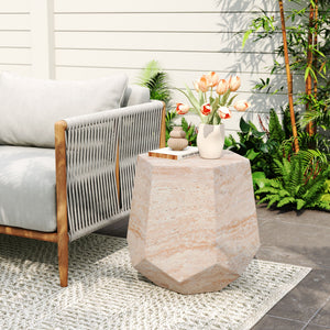 Outdoor / Indoor Lightweight Concrete Side Table