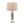 Sculpted Marble & Crystal Cylinder Table Lamp