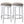 360° Swivel Wooden Barstools With Upholstered Seat, Counter Height (Set of 2)