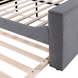 Upholstered Daybed With Storage Armrests, Trundle And Latest Integrated tooth Audio System