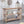 Rustic 3-Tier Console Table with Gothic-Inspired Details