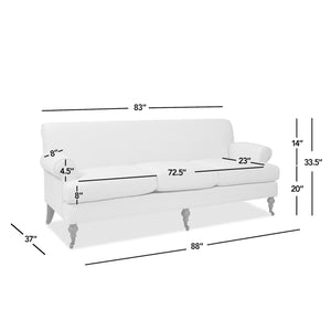 Alana Lawson - Modern Three Cushion Tightback Sofa