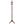 Coat Rack With Post Traditional Entryway Organizer With 6 Hooks - Brown