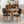 French Style Solid Wood Frame Antique Painting, Hand-Pulled Buckle Decoration Artificial Dining Chair With Nailhead Trim, Wood Legs