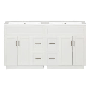 Bathroom Vanity With 2 Doors, 2 Drawers, Adjustable Shelf, Hidden Slides & Soft Close Hinges