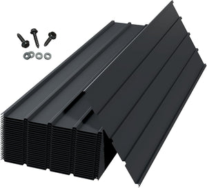 20 PCS Metal Roofing Panels, Galvanized Steel, Waterproof, Heavy Duty