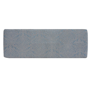 Indoor Jacquard Storage Ottoman Bench