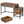 Computer Desk With Reversible 5 Drawer Storage, Frame Writing Table For Small Spaces