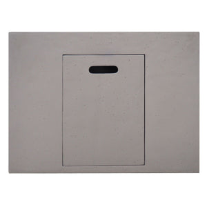 Outdoor Patio Square Gas Burning Concrete Fire Pit 40,000 BTU